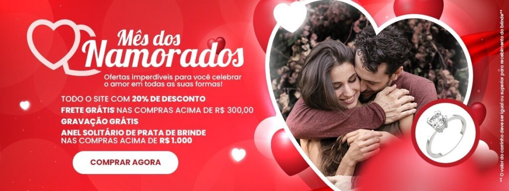 Promo Mês dos Namorados Fábrica das Alianças